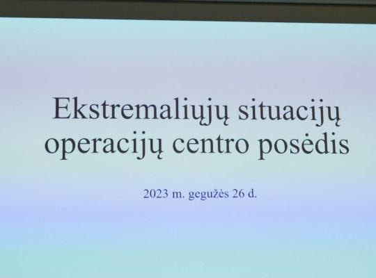 Kalbėta apie pasirengimą maudymosi sezonui, miškų gaisringumą, pasirengimą ekstremalioms situacijoms