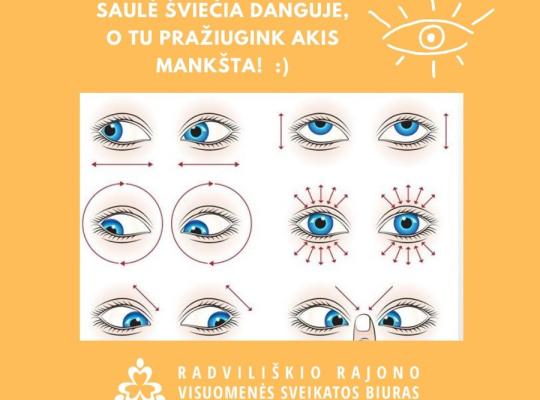 Pradžiuginkite akis mankšta!