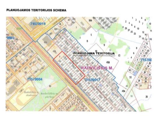 Bus rengiamas teritorijos detalusis planas
