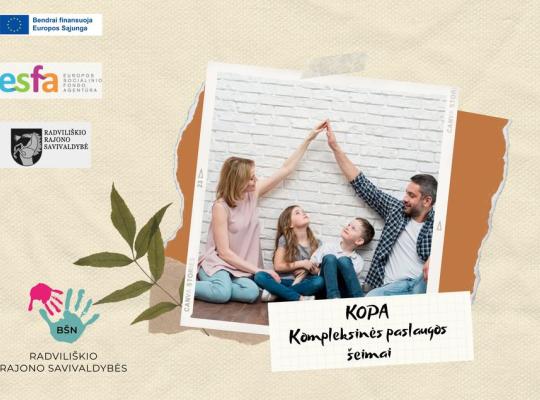 Prisijungta prie projekto „Kompleksinės paslaugos (KOPA)“