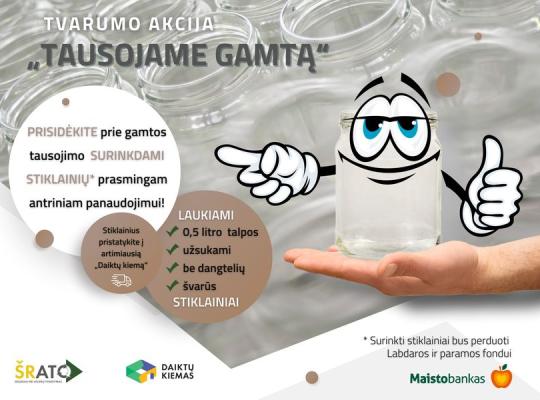 Tęsiama tvarumo akcija „Tausojame gamtą“