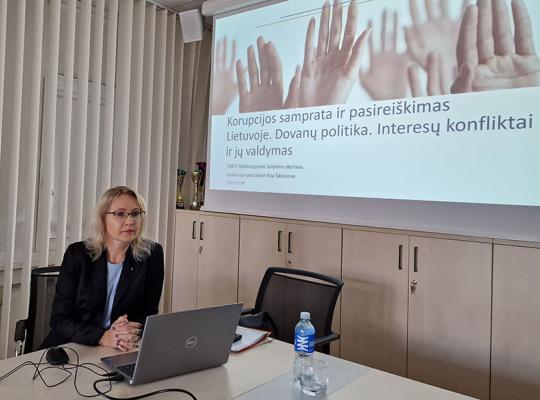Mero kvietimu Specialiųjų tyrimų tarnyba surengė seminarą Savivaldybės darbuotojams