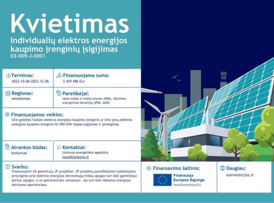 Įsirenkite saulės elektrinės energijos kaupiklį jau kitam saulėtam sezonui – dar šiemet galite suspėti kreiptis dėl paramos šiai įrangai