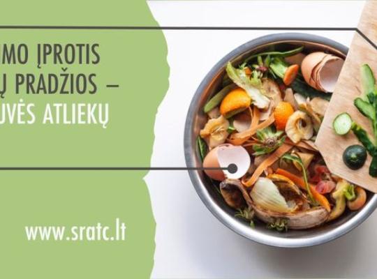Naujas rūšiavimo įprotis nuo 2024 metų pradžios – maisto ir virtuvės atliekų atskyrimas