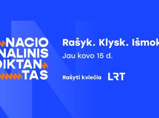 Tradicija atgimsta: Nacionalinis diktantas kviečia nebijoti suklysti