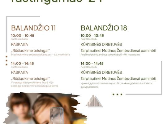 „Žaliasis taškas“ kviečia į nemokamas edukacijas