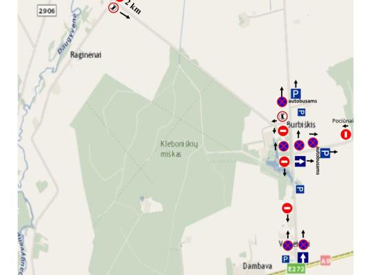 Informacija apie eismo organizavimą Tulpių žydėjimo šventės metu