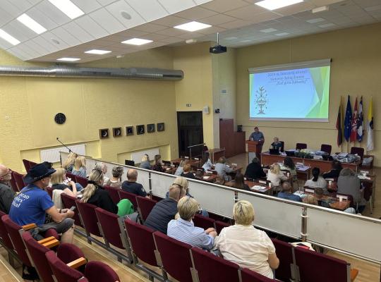 Savivaldybėje – susitikimas su Lietuvos dainų šventėje dalyvausiančių kolektyvų vadovais
