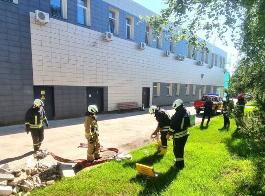 „Radviliškio šilumoje“ – pratybos „Bendrovės darbuotojų veiksmai gaisro metu“
