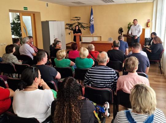 Šeduviams rajono vadovai atvežė daug gerų naujienų