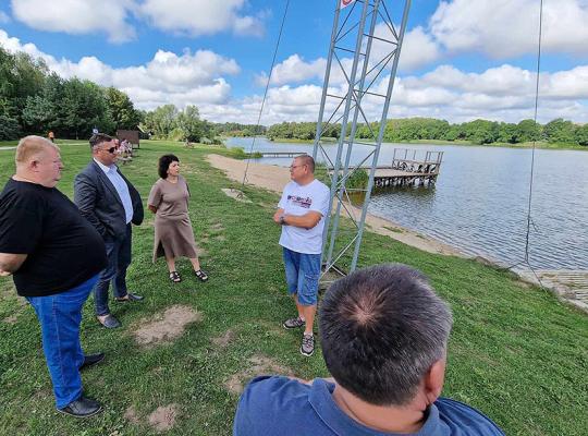 Baisogalos vandenlenčių parkas sulaukė rajono vadovų dėmesio