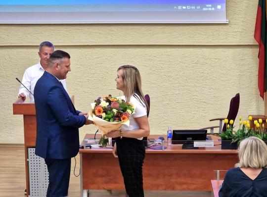 Švietimo įstaigų vadovų renginyje pristatyta naujoji Vinco Kudirkos progimnazijos direktorė