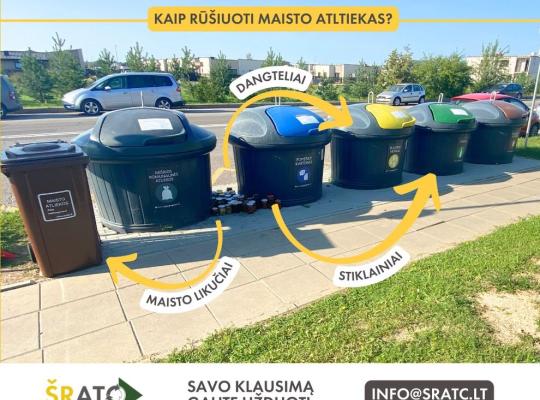 Klausiate – atsakome. Kaip tvarkyti maisto atliekas?