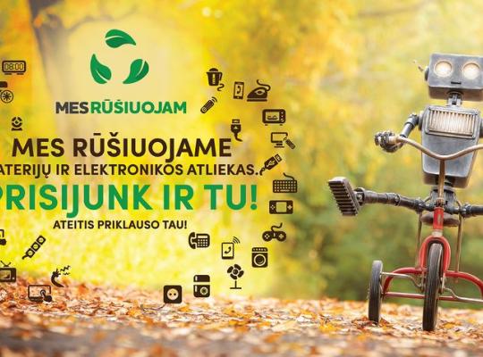 Jau tryliktus metus startuojantis aplinkosaugos projektas – „Mes rūšiuojam“