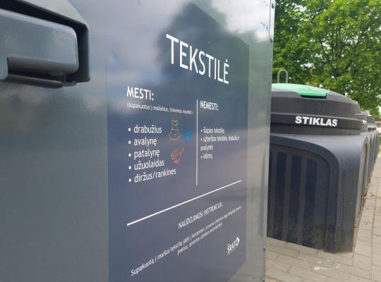 Pristatomi tekstilės atliekų rūšiavimo pokyčiai
