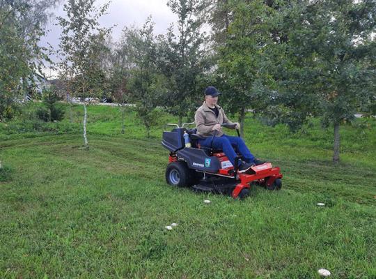 Baisogalos priestočio viešosiose erdvėse – profesionali technika