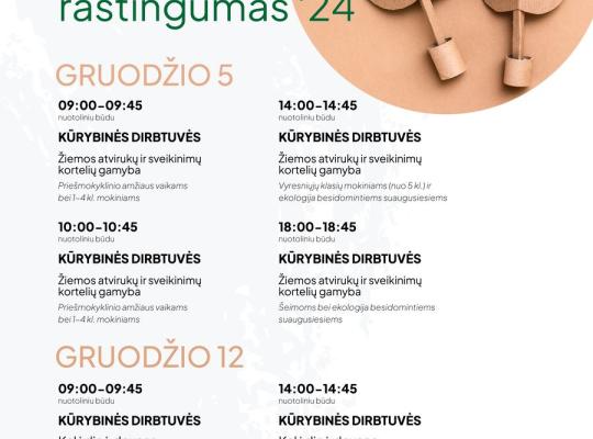 „Žaliasis taškas“ kviečia į nemokamas edukacijas
