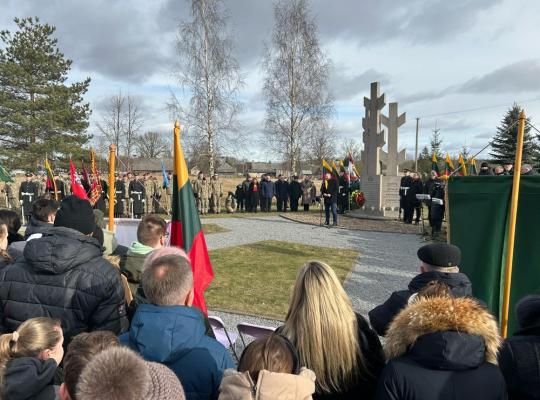 Lietuvos partizanų memoriale (Minaičių k.) paminėta Valstybės atkūrimo diena