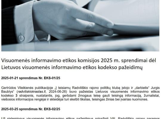 Politiko G. Lipnevičiaus valdoma žiniasklaida oficialiai pripažinta esanti už etikos ribų