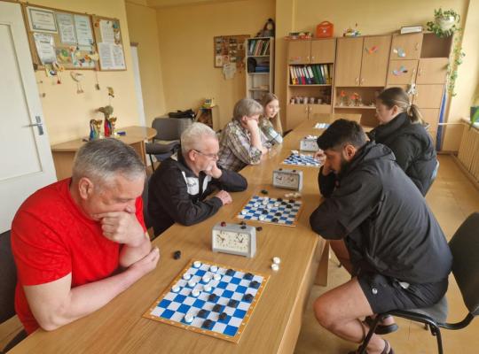 Velykinis šaškių turnyras Pociūnėliuose