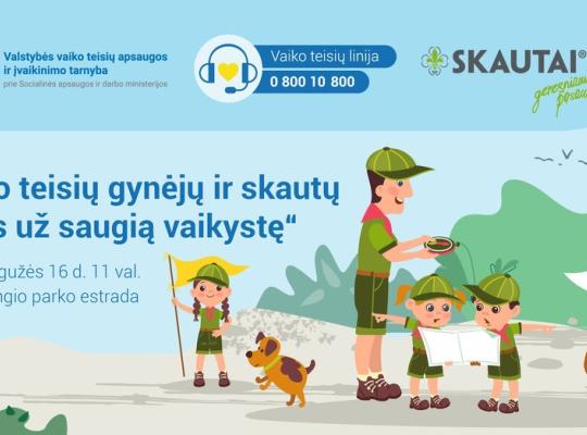 Vaiko dienos proga rengiamas žygis už saugią vaikystę