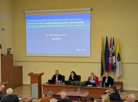 Savivaldybėje aptarti valstybinės melioracijos priežiūros vykdymo klausimai ir problemos