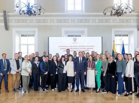 Grinkiškio bendruomenė įvertinta už nusikaltimų prevencijos iniciatyvas