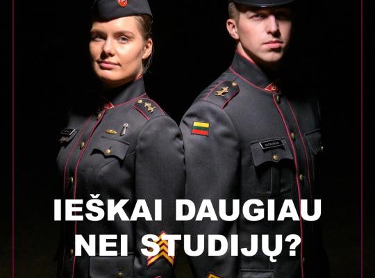 Kurk ateitį Lietuvos karo akademijoje!