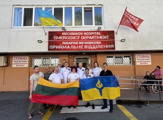Ukrainoje stažavosi dar viena medikų komanda iš Lietuvos