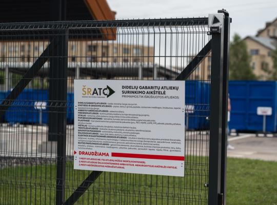 Didelių gabaritų atliekų surinkimo aikštelės: atliekas galima pristatyti tik savo ir tik nustatytais kiekiais
