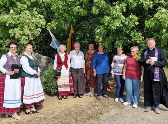 Lietuvos partizanų atminimo ženklo pašventinimo ceremonija Sidabrave