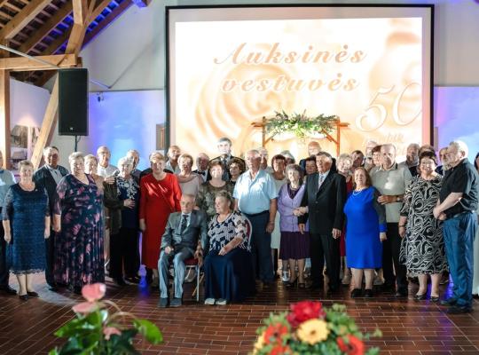Burbiškio dvare atšoktos auksinės vestuvės
