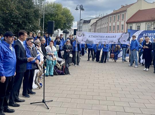 Gražiniečiai dalyvavo „Atminties kelyje“ Vilniuje