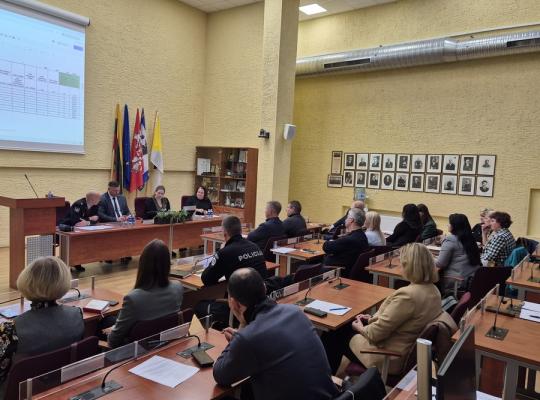 Savivaldybėje vyko civilinės saugos stalo pratybos „Gyventojų evakavimas“