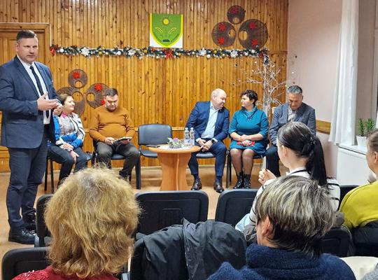 Savivaldybės vadovai Pociūnuose: aptarti aktualiausi bendruomenės rūpesčiai
