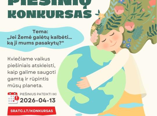 Vaikai kviečiami piešiniais prabilti apie mūsų planetos ateitį
