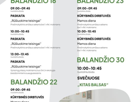 „Žaliasis taškas“ kviečia prisijungti prie nemokamų nuotolinių edukacijų ciklo