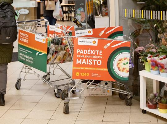 Jubiliejinė „Maisto banko“ akcija: siekiama surinkti rekordinį kiekį – 350 000 vienetų maisto