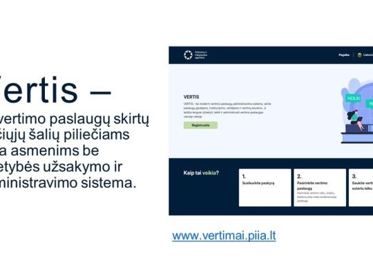 Vertimo paslaugų administravimo informacinė sistema