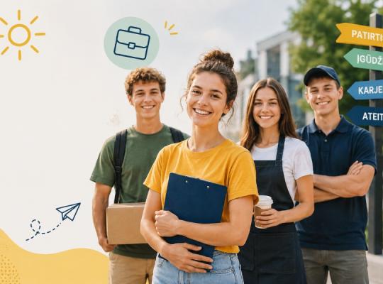 Jaunimo ir darbdavių dėmesiui – prasideda registracija į jaunimo vasaros užimtumo ir integracijos į darbo rinką programą