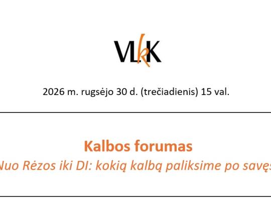 Kokią kalbą paliksime po savęs? Padiskutuokime apie tai!