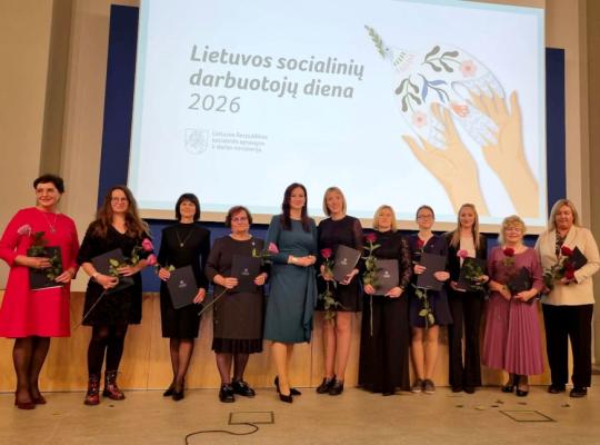 Socialinių darbuotojų dienos proga – ministrės padėkos Radviliškio socialinių paslaugų centro darbuotojoms