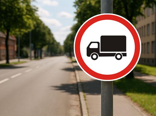 Informacija apie eismo ribojimą vietinės reikšmės keliuose