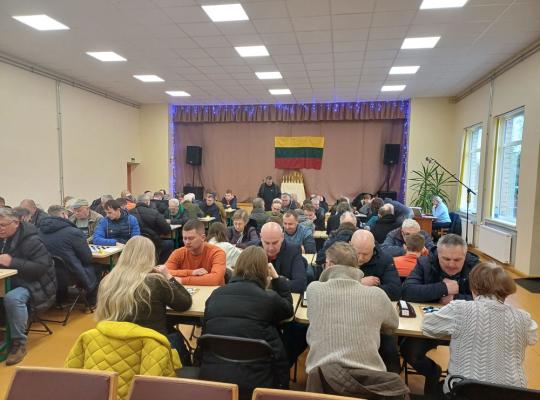Pociūnėliuose – respublikinis šaškių turnyras, skirtas Vasario 16-ajai