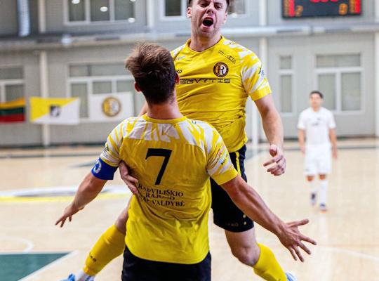 Lietuvos salės futbolo aukščiausioje lygoje finišavo pirmasis ratas