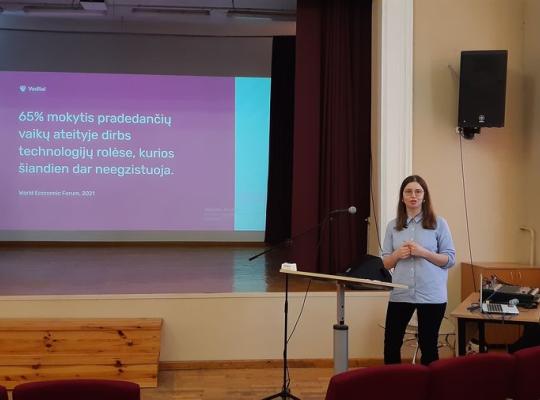 Vinco Kudirkos progimnazija pakvietė į mokinių skaitmeninių kompetencijų konferenciją