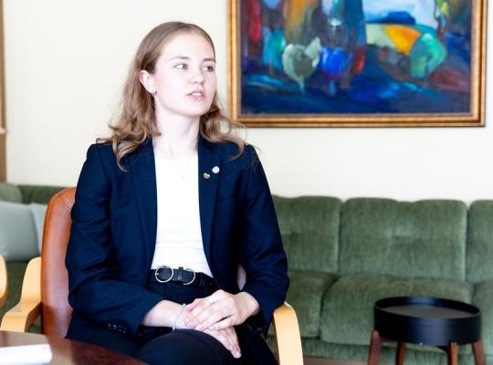 Melita – projekto „Moksleiviai – į vyriausybę“ dalyvė