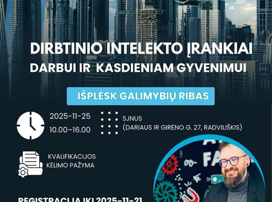 Kviečiame dalyvauti Suaugusiųjų mokymosi savaitės renginiuose: atraskime „Mokymosi sodus“ kartu