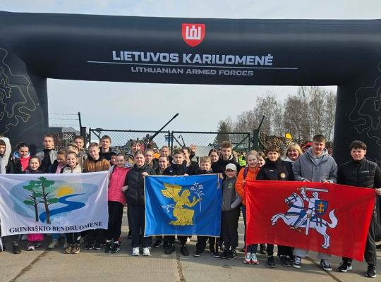 Grinkiškiečiai dalyvavo renginyje „Runway Run 2026“