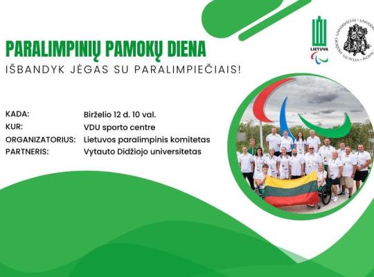 Lietuvos paralimpinis komitetas kviečia vaikus su negalia į „Paralimpinių pamokų dieną“